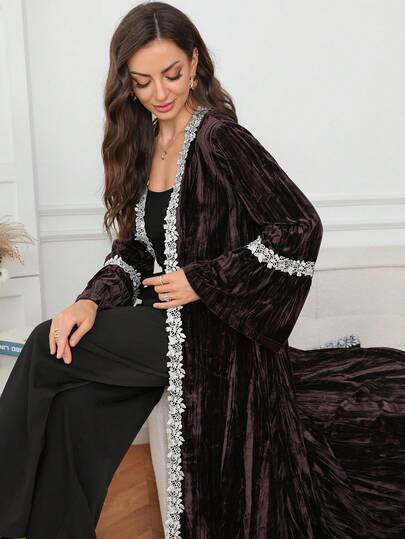 Al Najma Women's Colorblock Casual Party & Travel Abaya