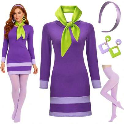Adult Women's Halloween Cosplay Costume Set 92HX