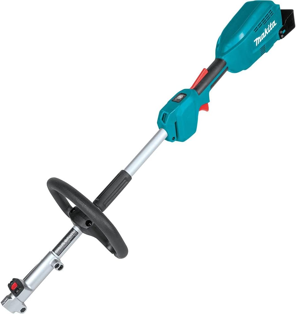 Makita XUX02SM1X4 18V LXT Lithium-Ion Brushless Cordless Couple Shaft Power Head Kit With 13" String Trimmer & 10" Pole Saw Attachments (4.0Ah)