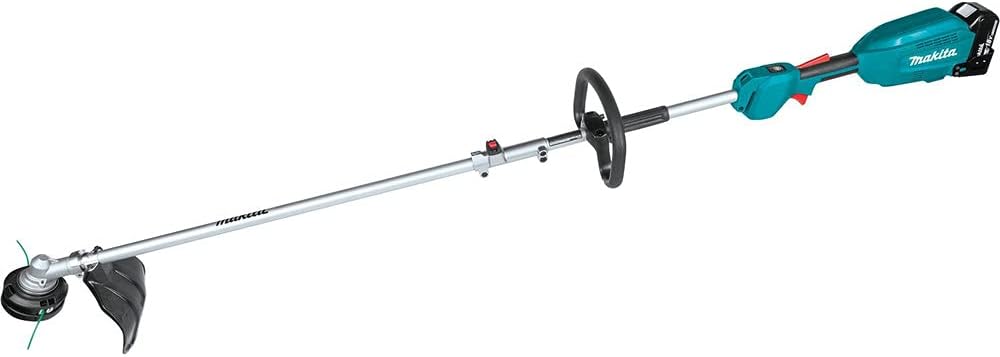Makita XUX02SM1X4 18V LXT Lithium-Ion Brushless Cordless Couple Shaft Power Head Kit With 13" String Trimmer & 10" Pole Saw Attachments (4.0Ah)