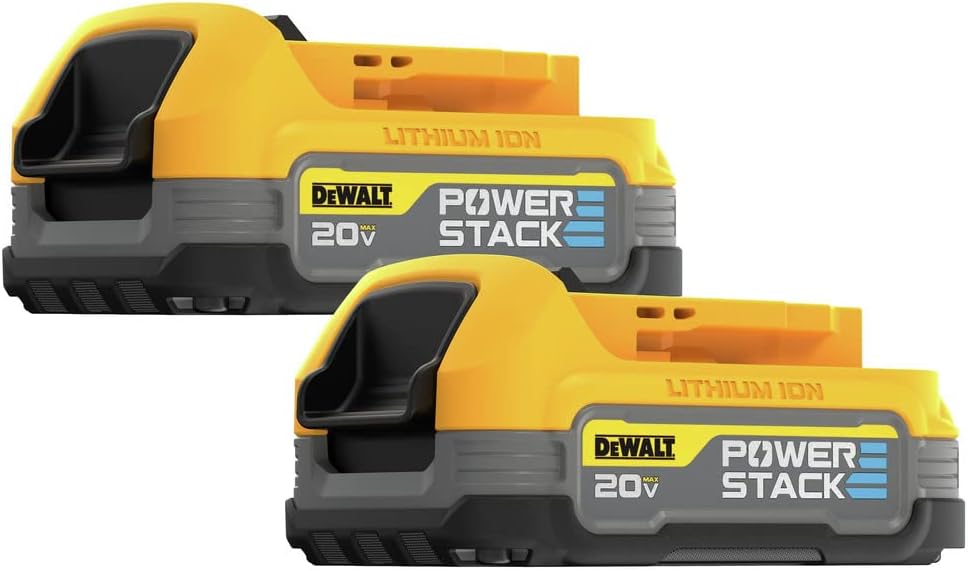 DEWALT 20V MAX POWERSTACK Lithium Ion Battery 2 Pack (DCBP034-2)