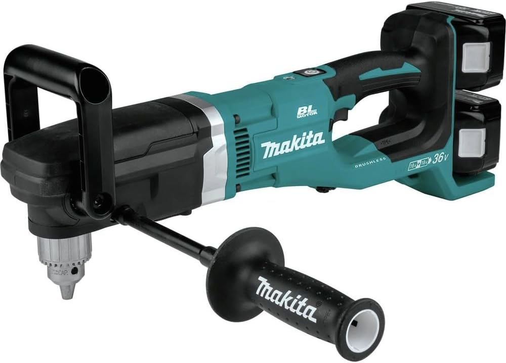 Makita XAD03PT-R 36V (18V X2) LXT Brushless Lithium-Ion 1/2 in. Cordless Right Angle Drill Kit (5 Ah) (Renewed)