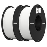 Creality 3D Printer Filament 1.75mm 4KG, PLA Filament Bulk +/- 0.02mm, 4 Pack 1kg Spool(2.2lbs) 3D Printing Filament Fits for Most FDM 3D Printers, 4 White