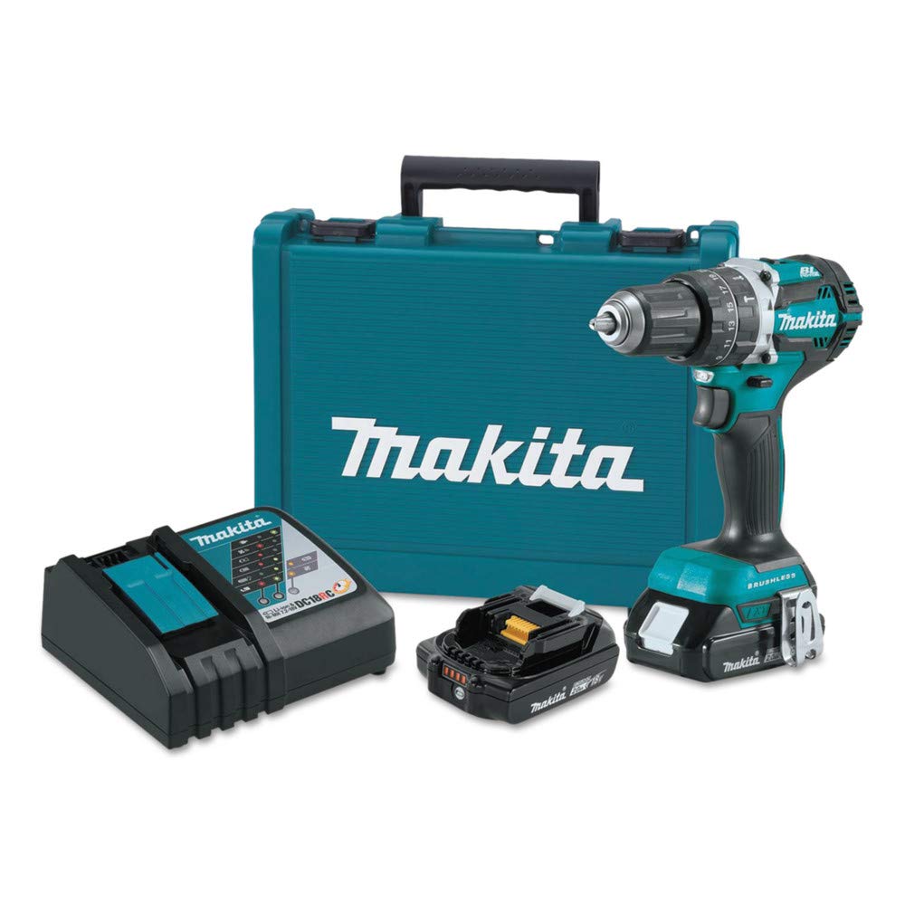 Makita XPH12Z 18V LXT Lithium-Ion Compact Brushless Cordless 1/2" Hammer Driver-Drill, Tool Only