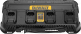 DEWALT Battery Charger 12V MAX, 20V MAX, FLEXVOLT 20V/60V MAX, 4 Amp, Fast Charger, Multiport Simultaneous Charging Station (DCB1404)