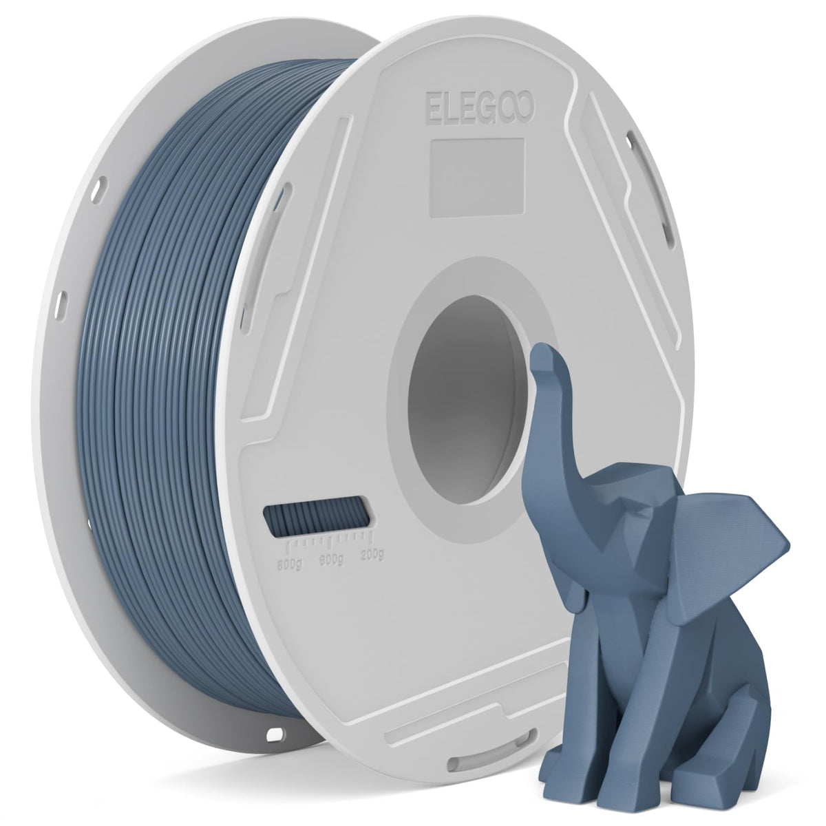ELEGOO PLA Basic Refill Filament 1.75mm Bundle 4KG, 3D Printer Filament No Spool for Reusable Spool Refilling Dimensional Accuracy +/- 0.02mm, 4pcs 1kg Spool(2.2lbs) Black, White, Red, Cobalt Blue