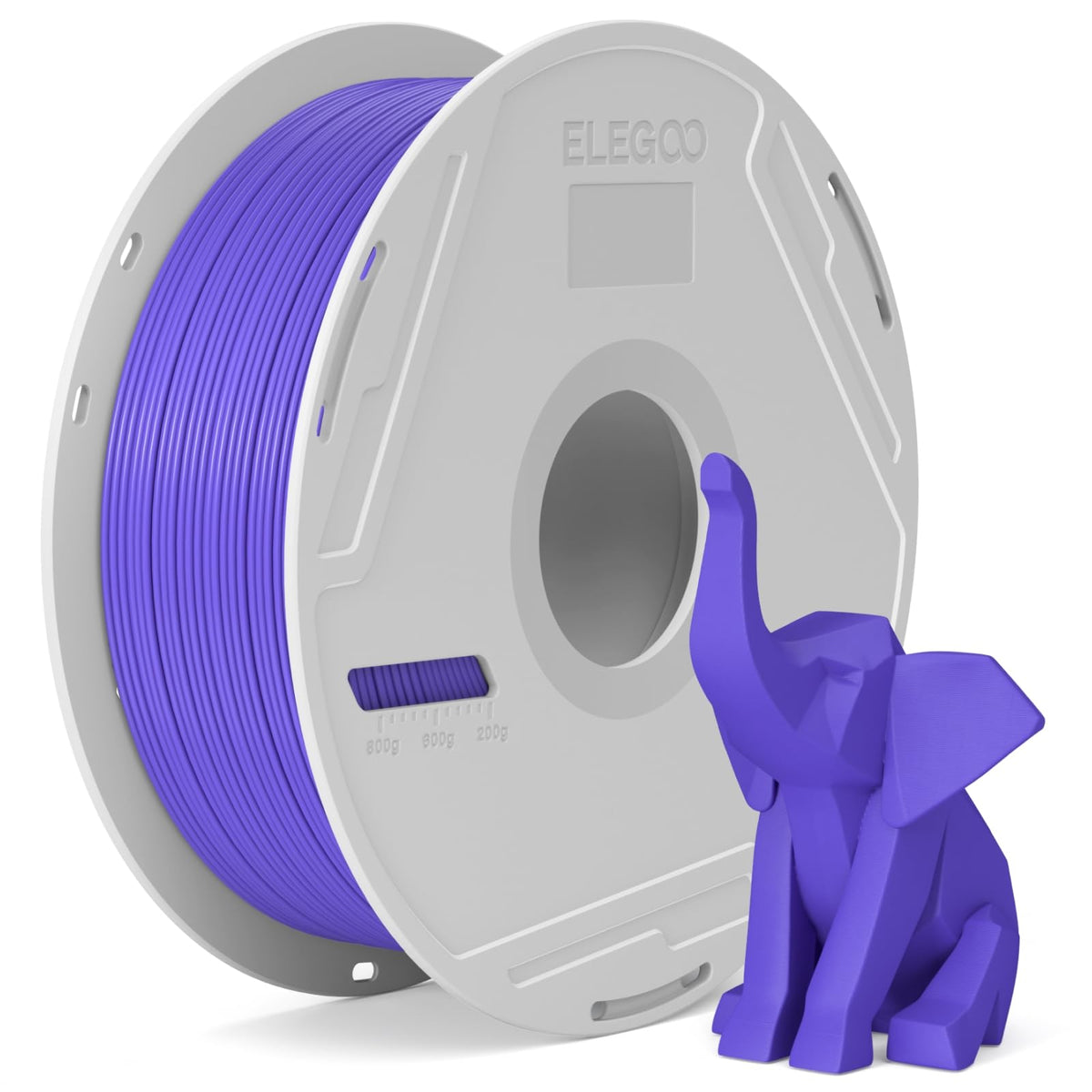 ELEGOO PLA Basic Refill Filament 1.75mm Bundle 4KG, 3D Printer Filament No Spool for Reusable Spool Refilling Dimensional Accuracy +/- 0.02mm, 4pcs 1kg Spool(2.2lbs) Black, White, Red, Cobalt Blue