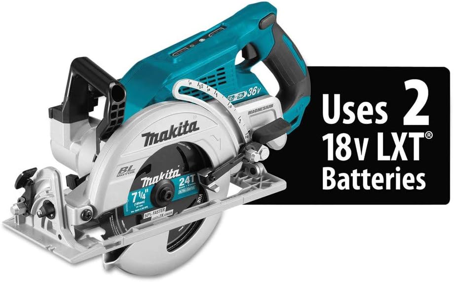 Makita XSR01Z 36V (18V X2) LXT® Brushless Rear Handle 7-1/4" Circular Saw, Tool Only