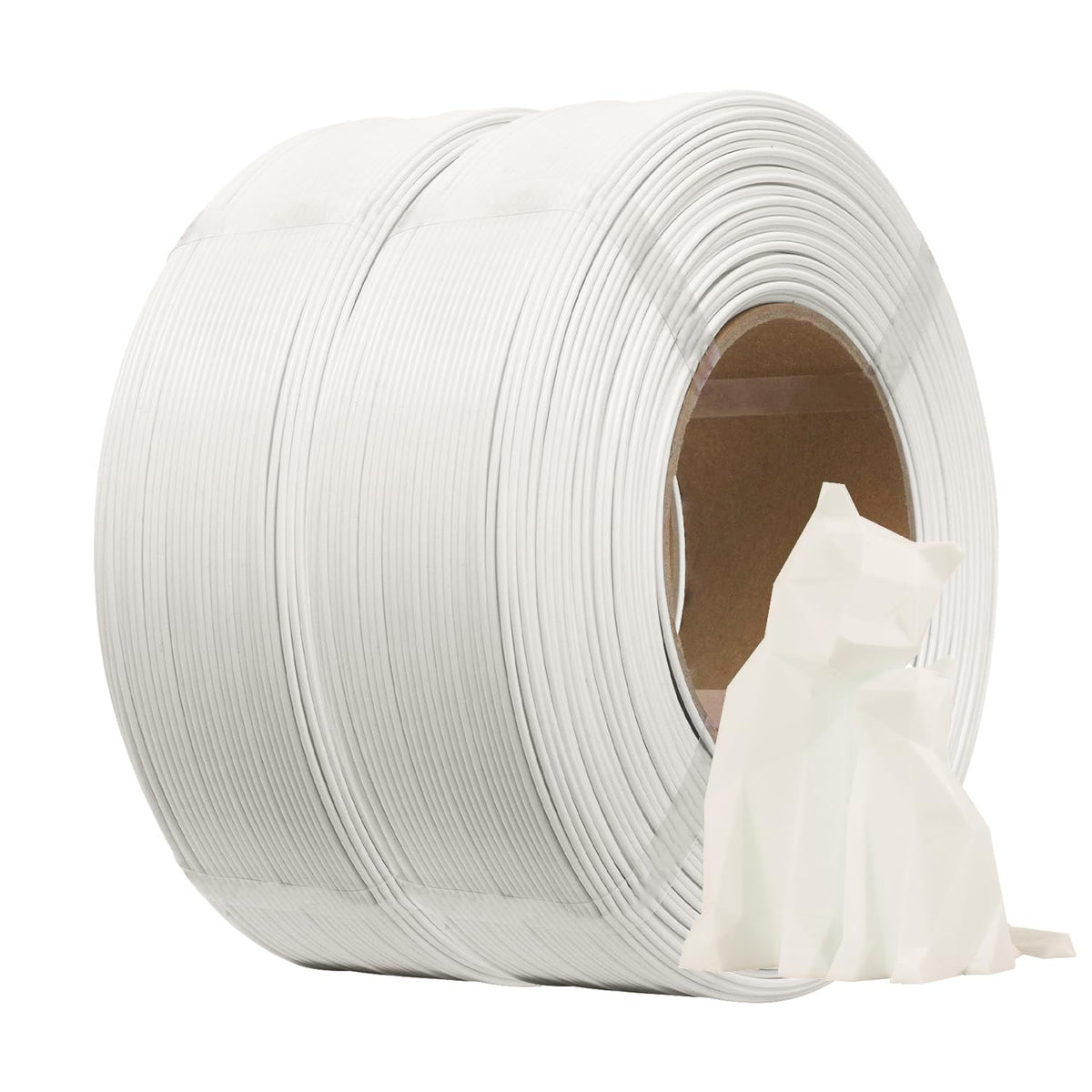 eSUN PLA+ Refilament 1.75mm, 3D Printer Refill PLA Plus, 1KG per Roll, 4 Rolls Spoolless 3D Printing Filament for 3D Printers, Black