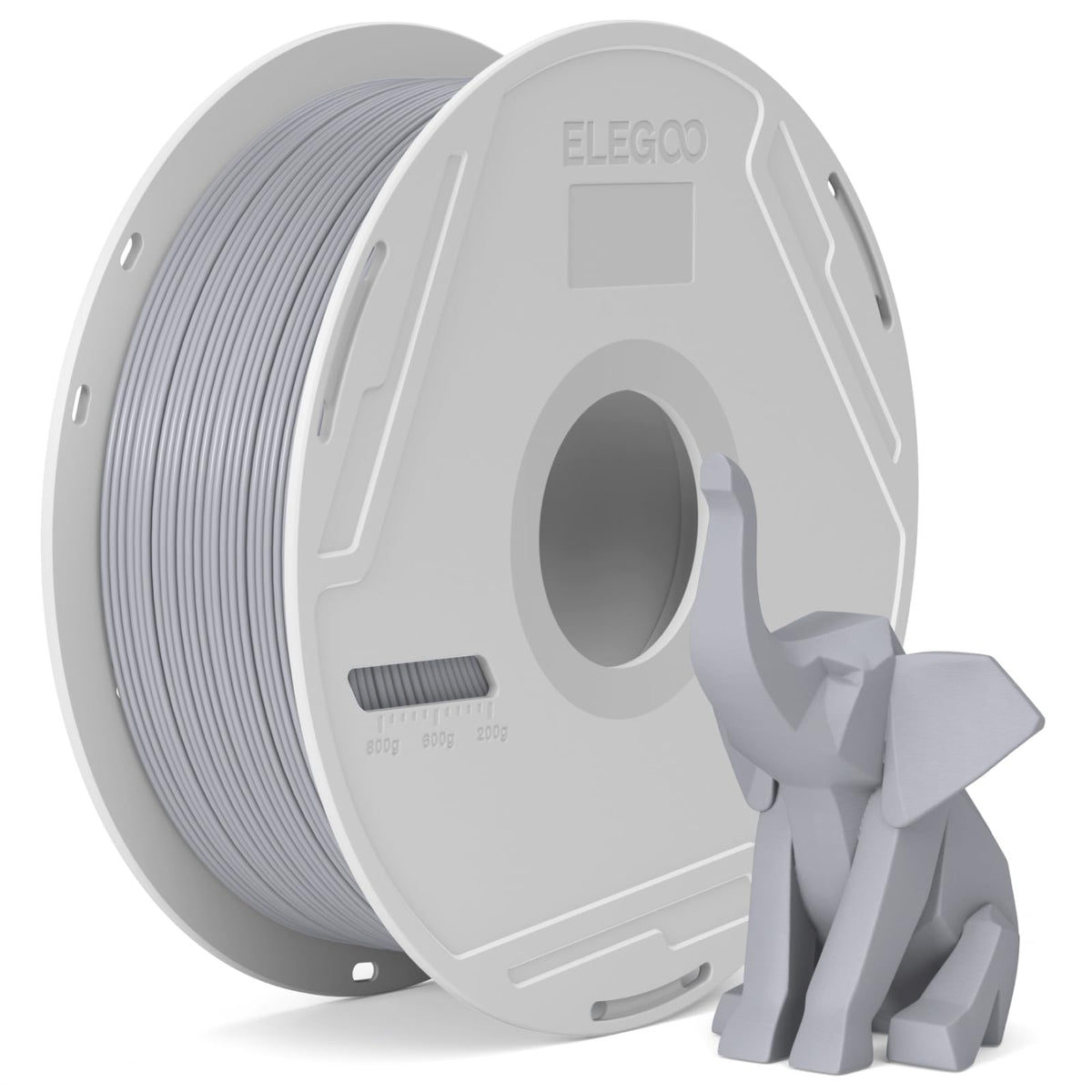 ELEGOO PLA Basic Refill Filament 1.75mm Bundle 4KG, 3D Printer Filament No Spool for Reusable Spool Refilling Dimensional Accuracy +/- 0.02mm, 4pcs 1kg Spool(2.2lbs) Black, White, Red, Cobalt Blue