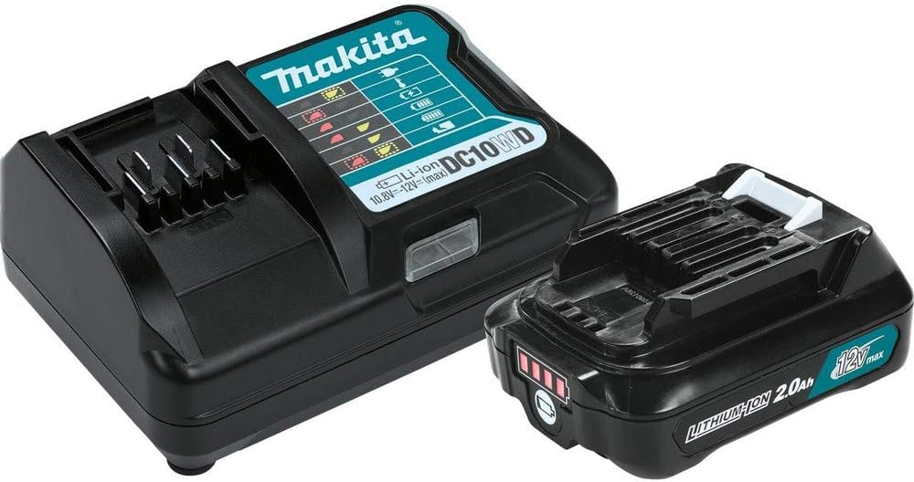 Makita BL1021BDC1 12V Max CXT Lithium-Ion Battery and Charger Starter Pack