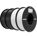 Creality 3D Printer Filament 1.75mm 4KG, PLA Filament Bulk +/- 0.02mm, 4 Pack 1kg Spool(2.2lbs) 3D Printing Filament Fits for Most FDM 3D Printers, 4 White