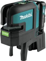 Makita SK106GDNAX 12V max CXT® Lithium-Ion Cordless Self-Leveling Cross-Line/4-Point Green Beam Laser Kit (2.0Ah)