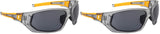 DEWALT DPG112-2D Miter™ Premium Vented No-Slip Safety Glasses – Smoke Lens – Vented Frame & Lenses – Rubber Temples & Nosepiece – 1 Pair