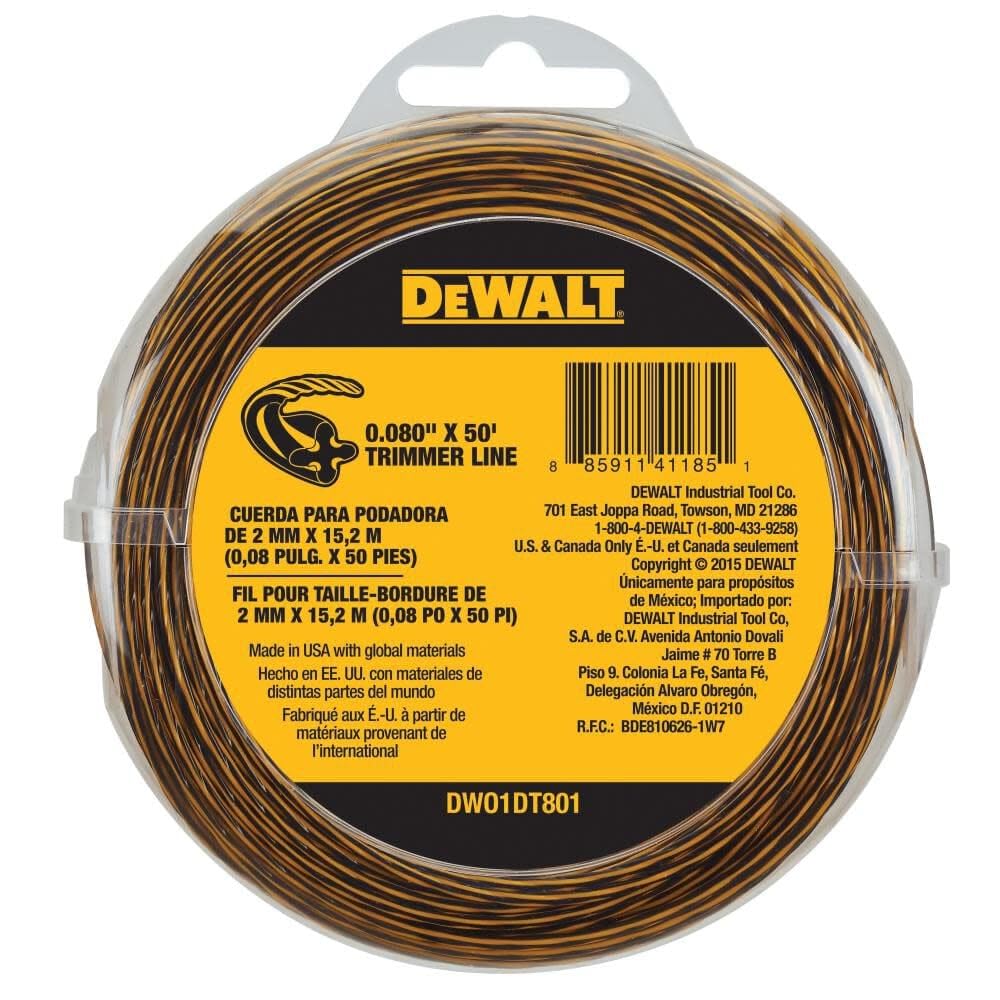 DEWALT Trimmer Line, 225-Foot by 0.080-Inch (DWO1DT802)