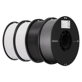 Creality 3D Printer Filament 1.75mm 4KG, PLA Filament Bulk +/- 0.02mm, 4 Pack 1kg Spool(2.2lbs) 3D Printing Filament Fits for Most FDM 3D Printers, 4 White