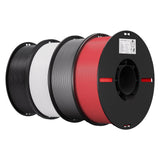 Creality 3D Printer Filament 1.75mm 4KG, PLA Filament Bulk +/- 0.02mm, 4 Pack 1kg Spool(2.2lbs) 3D Printing Filament Fits for Most FDM 3D Printers, 4 White