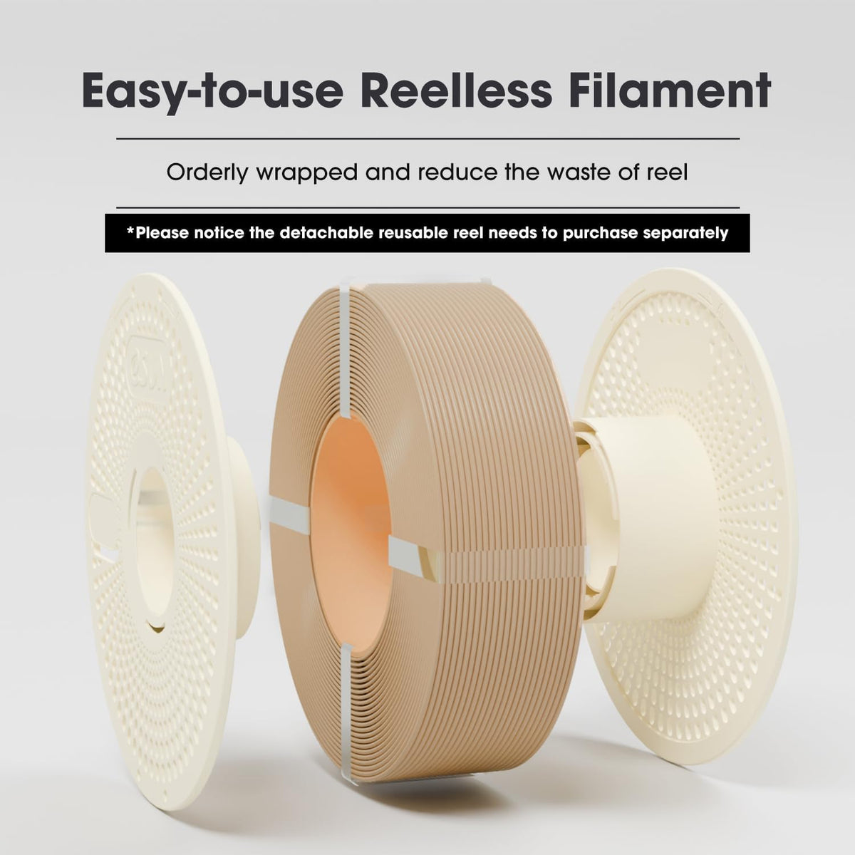 eSUN PLA+ Refilament 1.75mm, 3D Printer Refill PLA Plus, 1KG per Roll, 4 Rolls Spoolless 3D Printing Filament for 3D Printers, Black