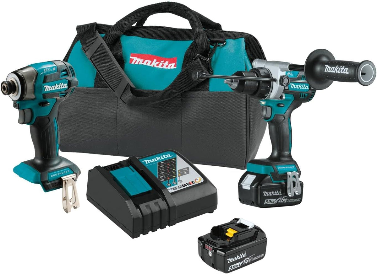 Makita XT297T 18V LXT® Lithium-Ion Brushless Cordless 2-Pc. Combo Kit (5.0Ah)