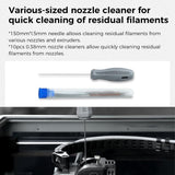 Creality 3D Printer Tools Kit, 74 Pcs 3D Printing Tool Wrap Kit Assembly/Removal/Finishing/Deburring/Filament Cutting/Nozzle Cleaning/Printing Model Tool, 3D Printer Accessories for All FDM Printers