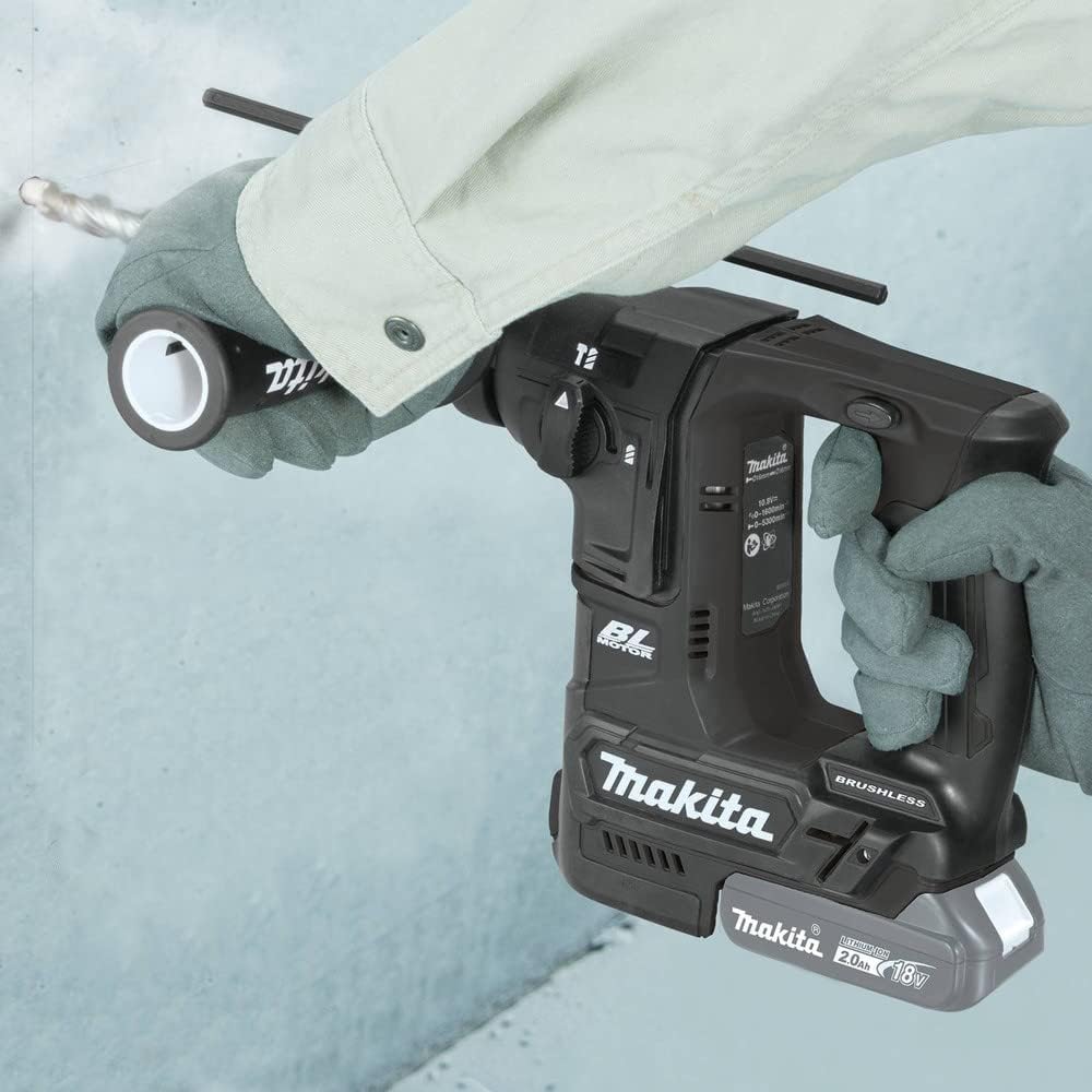 Makita XRH06ZB 18V LXT Lithium-Ion Sub-Compact Brushless Cordless 11/16" Rotary Hammer, Accepts Sds-Plus Bits, Tool Only