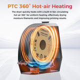 2026 New Creality Space PI Filament Dryer-Christmas Gifts, 3D Printer Filament Dryer Box with 360° Heating, Upgraded Filament Dehydrator Storage Box Support Nylon ABS PETG PLA TPU 1.75/2.85mm
