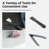 Creality 3D Printer Tools Kit, 74 Pcs 3D Printing Tool Wrap Kit Assembly/Removal/Finishing/Deburring/Filament Cutting/Nozzle Cleaning/Printing Model Tool, 3D Printer Accessories for All FDM Printers