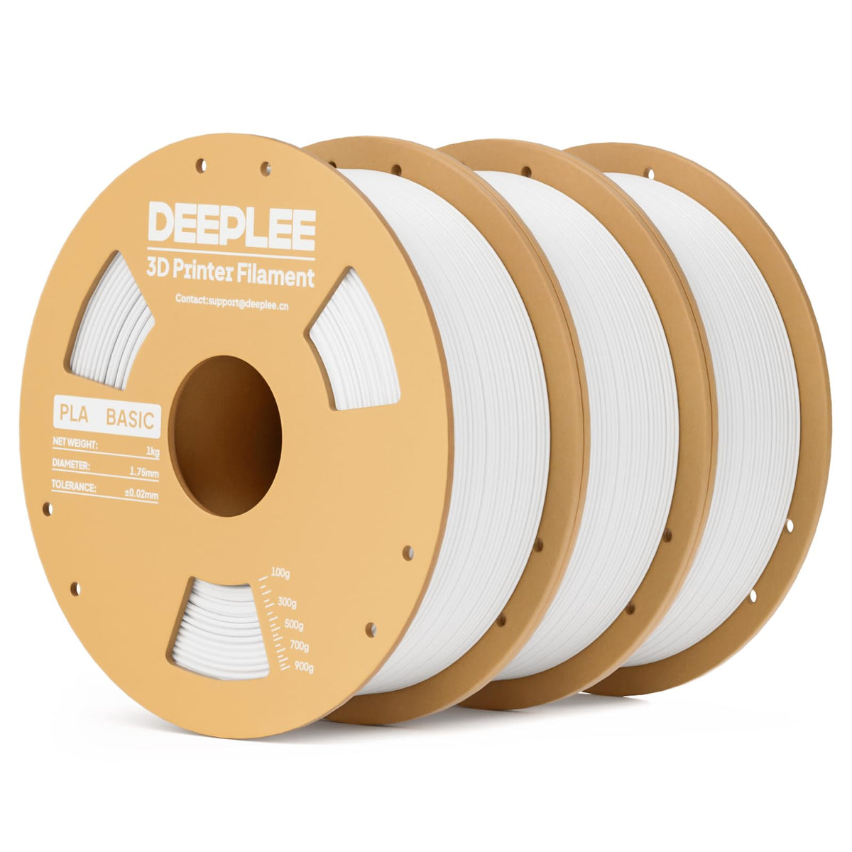 PLA Basic 1.75mm 3D Printer Filament, 3D Printing Filament with Dimensional Accuracy +/- 0.02 mm, Neatly Wound, No Clogging, Best for Beginners, Fits for Most FDM 3D Printers 4KG Black