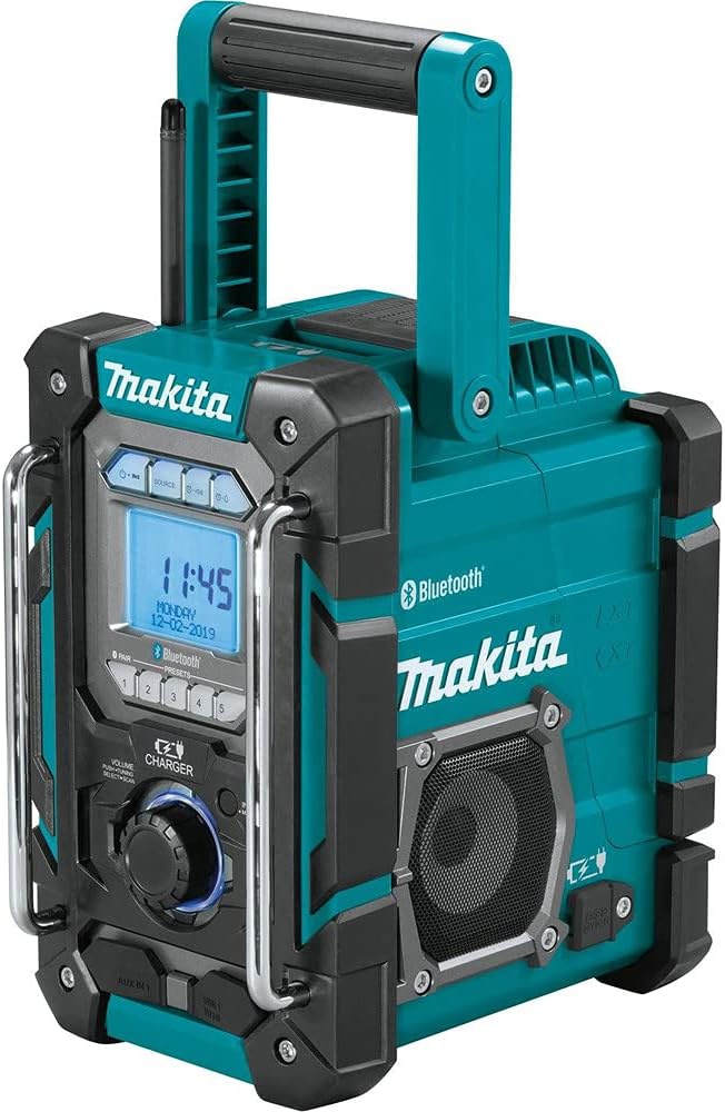 Makita XRM10 18V LXT® / 12V max CXT® Lithium-Ion Cordless Bluetooth® Job Site Charger/Radio, Tool Only