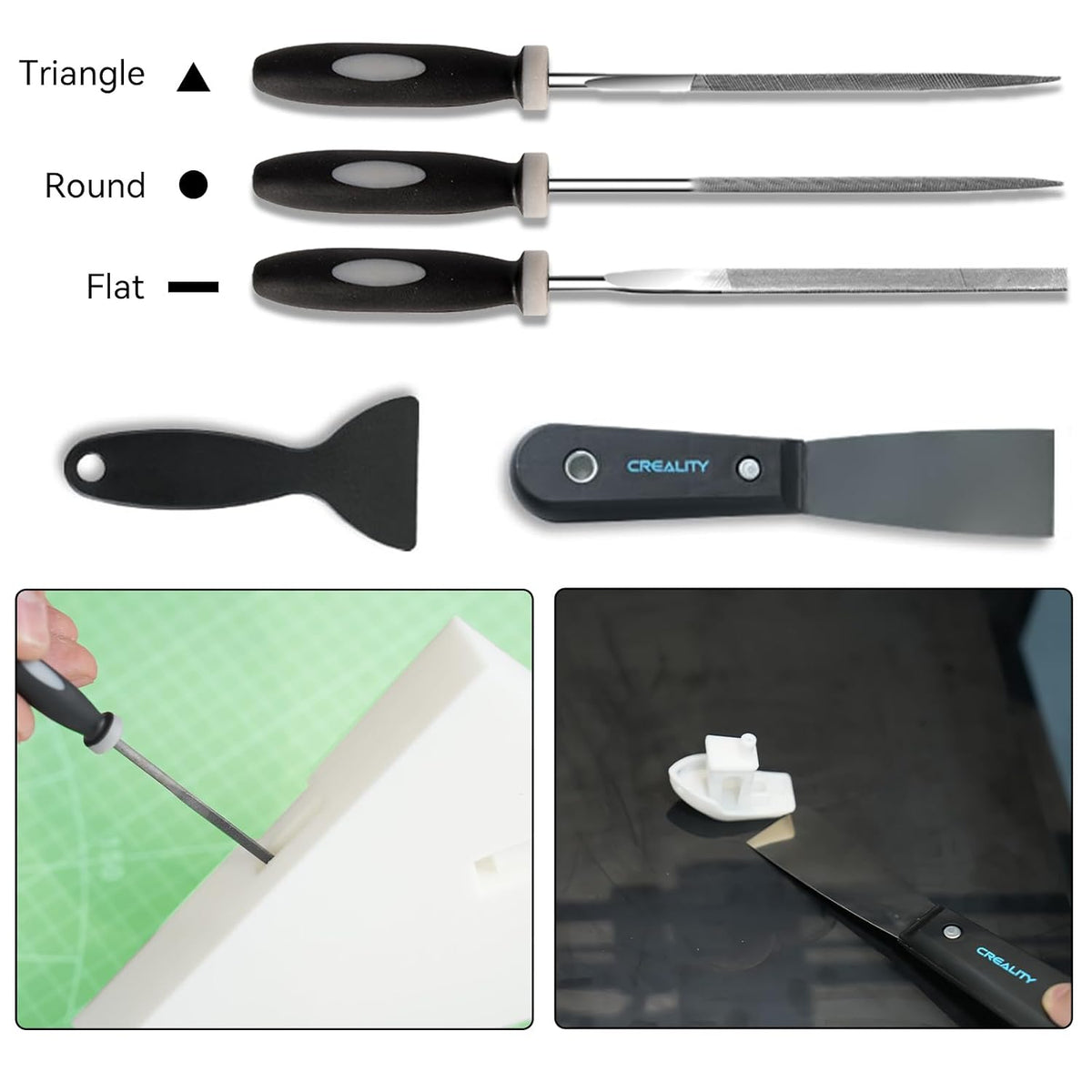 Creality 3D Print Tools Warp Kit 74PCS Comprehensive 3D Printing Tools for 3D Printer Assembling, Nozzle Cleaning, Model Removal Crafting Detailing, Filament Cutting Multi Purpose 3D Printer Tools