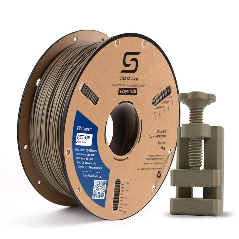 Siraya Tech Fibreheart PPA 3D Printing Filament - High Performance Polyphthalamide Nylon, Extreme Strength & Heat Resistance for Industrial & Engineering Applications - 1kg (2.2lbs) 1.75mm