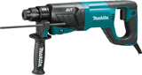 Makita HR2641X1 SDS-PLUS 3-Mode Variable Speed AVT Rotary Hammer with Case and 4-1/2" Angle Grinder, 1"