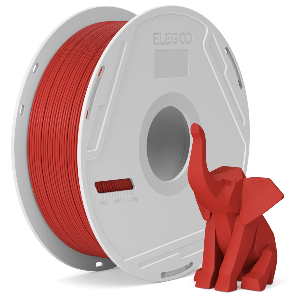 ELEGOO PLA Basic Refill Filament 1.75mm Bundle 4KG, 3D Printer Filament No Spool for Reusable Spool Refilling Dimensional Accuracy +/- 0.02mm, 4pcs 1kg Spool(2.2lbs) Black, White, Red, Cobalt Blue