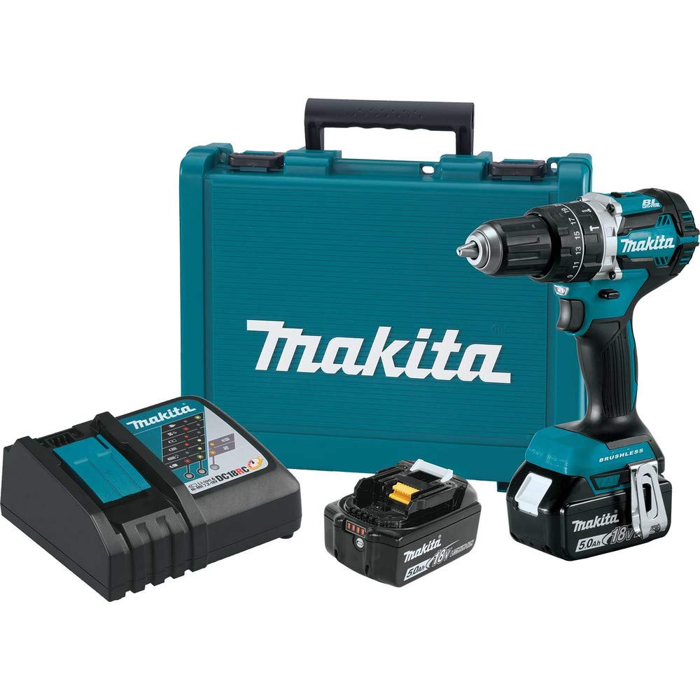 Makita XPH12Z 18V LXT Lithium-Ion Compact Brushless Cordless 1/2" Hammer Driver-Drill, Tool Only