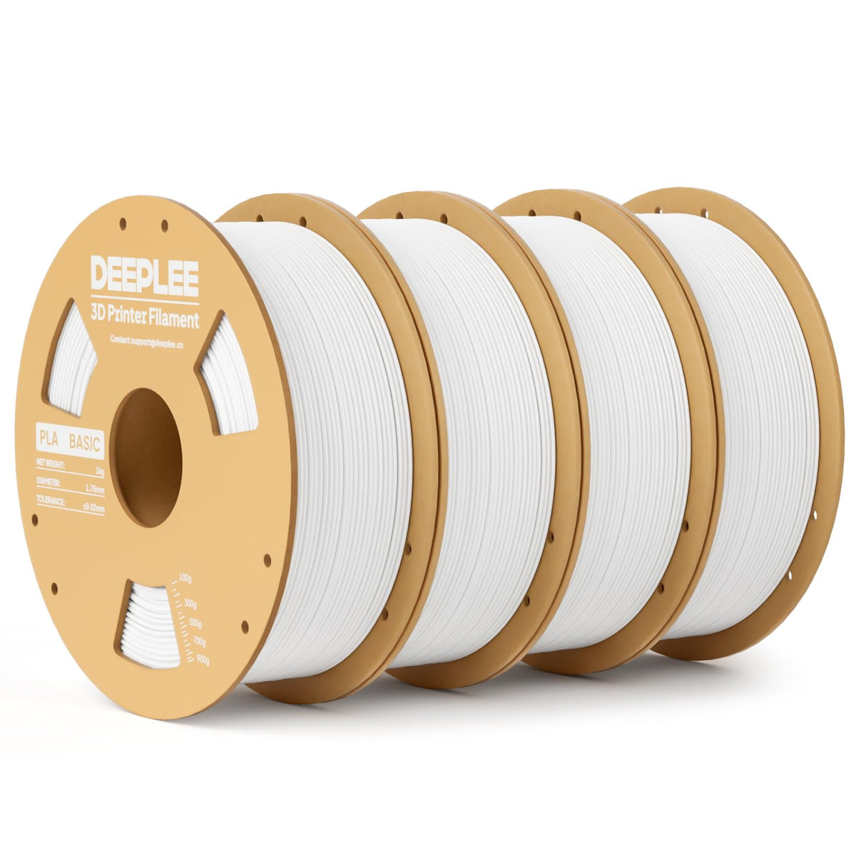 PLA Basic 1.75mm 3D Printer Filament, 3D Printing Filament with Dimensional Accuracy +/- 0.02 mm, Neatly Wound, No Clogging, Best for Beginners, Fits for Most FDM 3D Printers 4KG Black