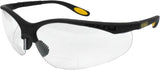 DEWALT DPG59 Reinforcer Rx-Bifocal High Performance Protective Eyeware with Rubber Temples and Protective Eyeglass Sleeve - Clear Lens, 1.5 Diopter