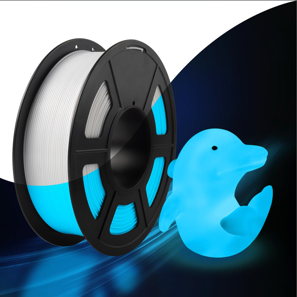 SUNLU 3D Printer Filament Bundle PLA Filament 1.75mm, Individually Vacuum Packed, 0.25kg per Spool, 2kg in Total, 8 Pack, Black+Bone White+Grey+Brown+Red+Blue+Olive Green+Wood