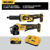 DEWALT 20V MAX Angle Grinder and Die Grinder, Cordless 2-Tool Set with Battery and Charger (DCK203P1)