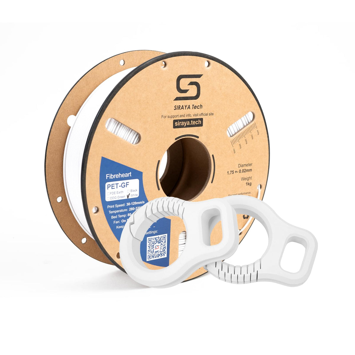 Siraya Tech Fibreheart PPA 3D Printing Filament - High Performance Polyphthalamide Nylon, Extreme Strength & Heat Resistance for Industrial & Engineering Applications - 1kg (2.2lbs) 1.75mm