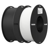 Creality 3D Printer Filament 1.75mm 4KG, PLA Filament Bulk +/- 0.02mm, 4 Pack 1kg Spool(2.2lbs) 3D Printing Filament Fits for Most FDM 3D Printers, Black White Blue Red