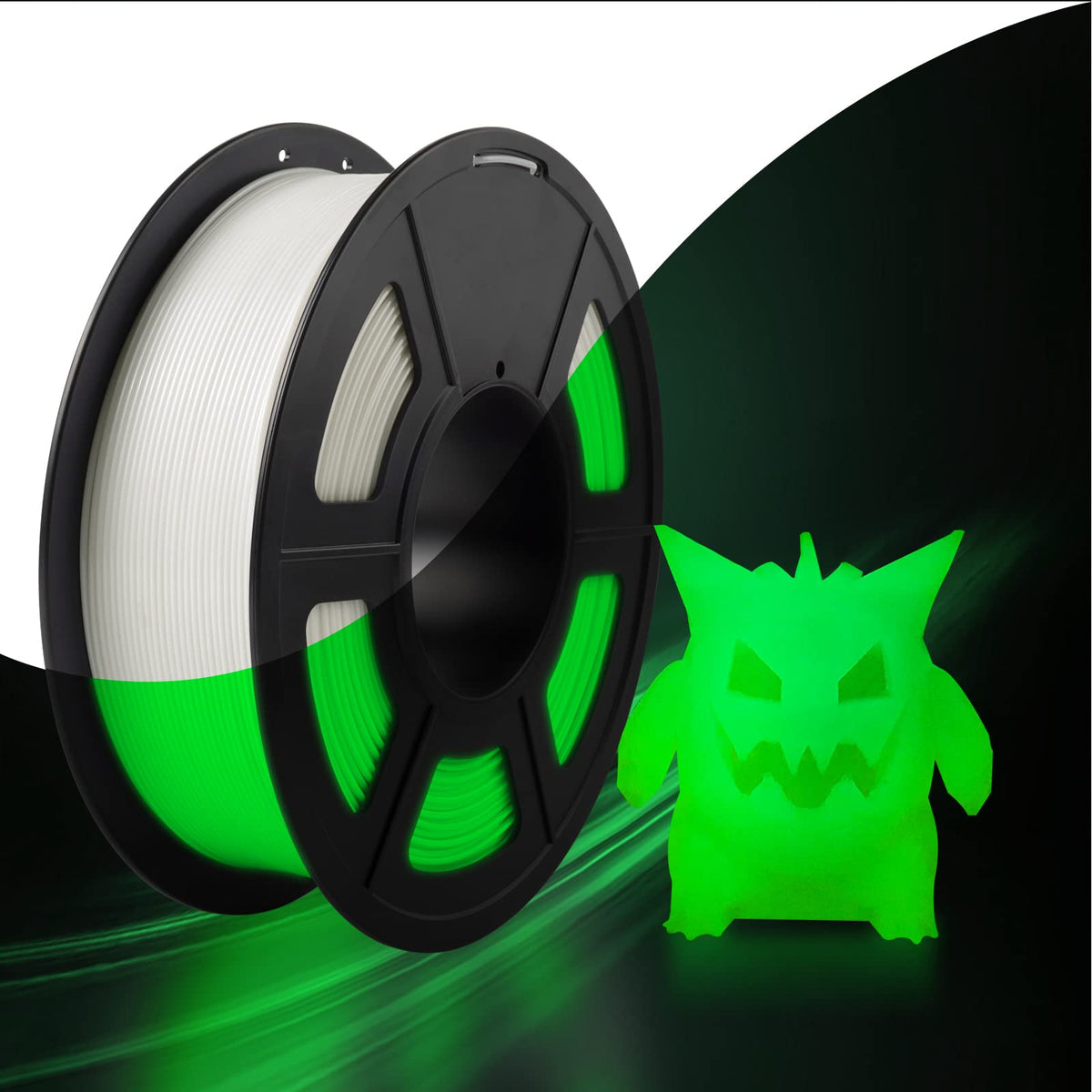 SUNLU 3D Printer Filament Bundle PLA Filament 1.75mm, Individually Vacuum Packed, 0.25kg per Spool, 2kg in Total, 8 Pack, Black+Bone White+Grey+Brown+Red+Blue+Olive Green+Wood