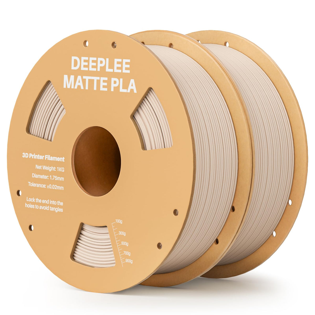 Matte PLA Filament 1.75mm, 3D Printer Filament Dimensional Accuracy +/- 0.02mm, No Clogging, Higher Toughness, Cardboard Spool 3D Filament, 4 Pack Black