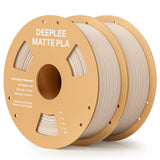 Matte PLA Filament 1.75mm, 3D Printer Filament Dimensional Accuracy +/- 0.02mm, No Clogging, Higher Toughness, Cardboard Spool 3D Filament, 4 Pack Black