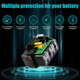 2-Pack 10000mAh High Capacity Replacement for Makita 18V Battery Compatible with Makita 18 Volt Batteries BL1860B BL1850B BL1840B BL1830B BL1815B LXT400 with LED Indicator Cordless Power Tools (Multi)