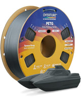 OVERTURE 4KG Bundle PETG 3D Printer Filament 1.75mm, Neatly Wound Durable PETG 4 Pack 1kg(2.2lbs), Strong Toughness Filament, Dimensional Accuracy +/- 0.02mm, Fit Most FDM Printers (Black (4-Pack)