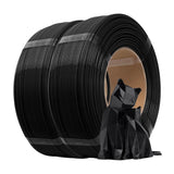 eSUN PLA+ Refilament 1.75mm, 3D Printer Refill PLA Plus, 1KG per Roll, 4 Rolls Spoolless 3D Printing Filament for 3D Printers, Black