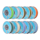 3D Printer Filament Bundle,1.75MM Silk PLA Filament Multicolor 250g*10 Rolls,Bulk Filament fits for Most FDM 3D Printers.