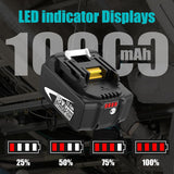 2-Pack 10000mAh High Capacity Replacement for Makita 18V Battery Compatible with Makita 18 Volt Batteries BL1860B BL1850B BL1840B BL1830B BL1815B LXT400 with LED Indicator Cordless Power Tools (Multi)