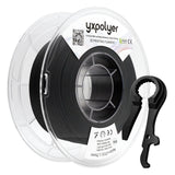 YXPOLYER Carbon Fiber Nylon Filament 3D Printer Filament PA6-CF Filament 1.75mm 1kg with PC Spool, PA6 CF 3D Printing Filament