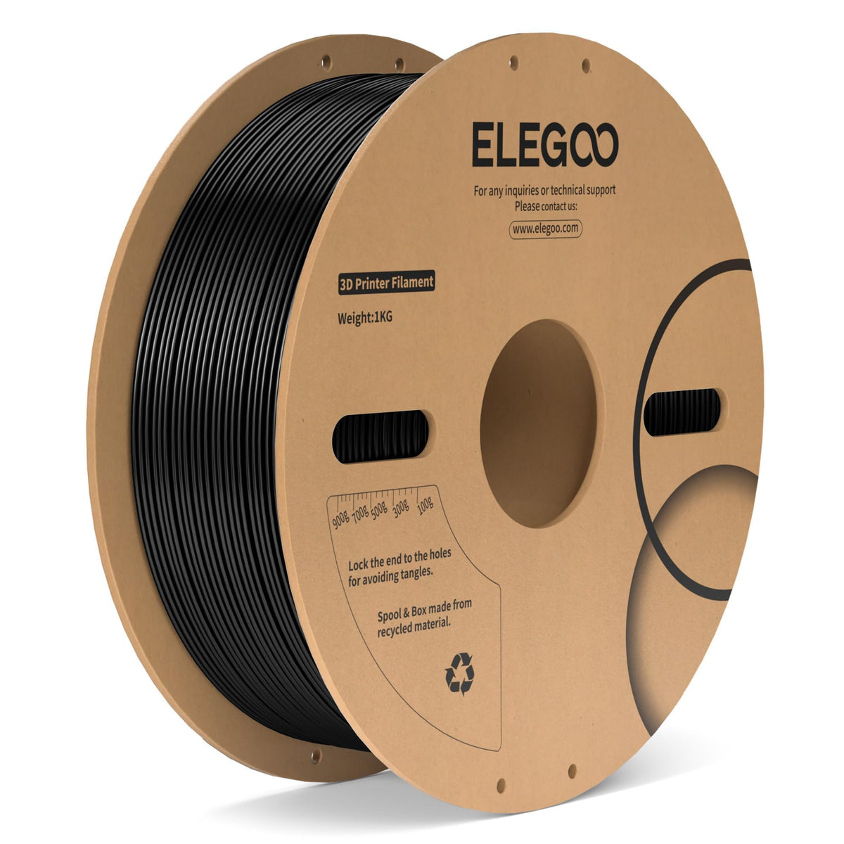 ELEGOO 250g PLA Plus Filament Bundle 1.75mm, 8 Colors 3D Printer Filaments Dimensional Accuracy +/- 0.02mm, 8 Pack 250g Spool, Black/White/Red/Dark Blue/Orange/Yellow/Sky Blue/Sea Green